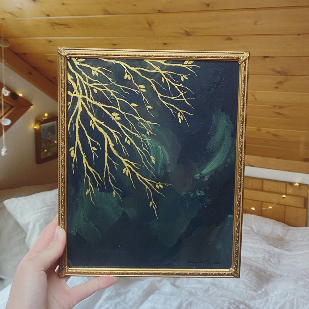 Original Gouache Painting “Branches” Wildflower  Co.